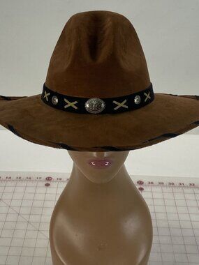 Vntg SOM-HER Brown Western Cowboy Hat~ Size M